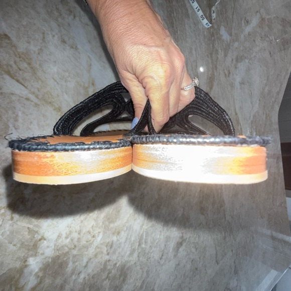 Carrie Forbes Tana woven black Raffia hand made sandals. 40 - Picture 3 of 9